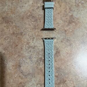 Coach Patterned Gray Watch Band for Apple Watch